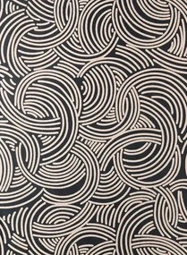 Farrow & Ball Carta da parati Tourbillon - Off-Black/ Setting Plaster