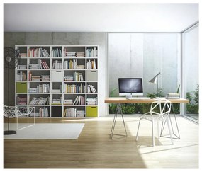 Libreria bianca, altezza 224 cm Pombal - TemaHome