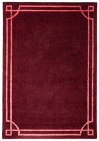 Tappeto burgundy in lana tessuto a mano 160x230 cm Gatsby – Flair Rugs