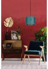 Lampadario su corda REZO 1xE27/60W/230V turchese