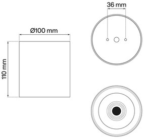 Applique da soffitto 20W Bianca CCT Bianco Variabile Angolo 24°/38° Bridgelux LED