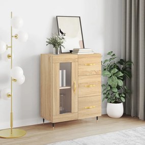 Credenza Rovere Sonoma 69,5x34x90 Cm İn Legno Multistrato /