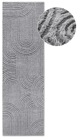 Passatoia grigia 80x240 cm Chappe Light Grey - Elle Decoration