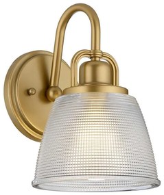 Quoizel QZ-DUBLIN1-PNBR - Lampada LED da bagno DUBLIN 1xG9/3W/230V IP44 oro