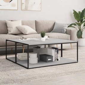 Mensole Parete 4pz Grigio Sonoma 100x50x1,5cm Legno Multistrato /