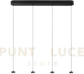 Struttura nero opaco in metallo per lampadario a sospensione comple...