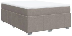 Giroletto a molle con materasso tortora 160x200 cm in tessuto