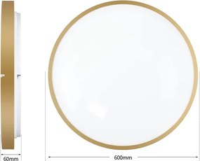 Brilagi - Lampada LED dimmerabile GLASS POOL DOUBLE LED/80W/230V 60 cm dorata + telecomando