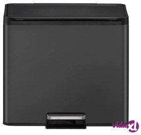 EKO Pattumiera a Pedale Essential 2x15 L Nera