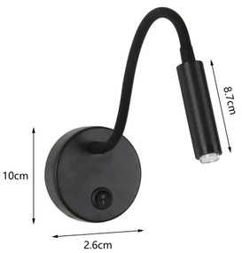 Brilagi - Lampada da parete flessibile dimmerabile a LED MAYA 1xG9/4W/230V nero