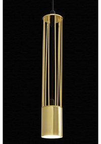 LED Lampadario su corda BARS 3xGU10/4,8W/230V dorato/nero