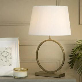 Searchlight EU93102WH - Lampada da tavolo ELEGANT 1xE27/60W/230V bianca