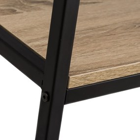 Libreria naturale nera in rovere 60x180 cm Urban - Casa Selección