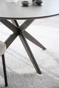 Tavolo da pranzo rotondo con piano in rovere 120x120 cm Calverton - Rowico