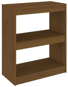 Libreria/divisorio miele 60x30x71,5 cm legno massello di pino