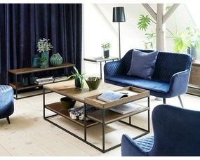 Tavolino marrone 70x120 cm Rivoli - Unique Furniture