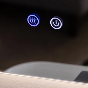 Brilagi - Specchio da bagno DIANA con retroilluminazione LED dimmerabile, riscaldamento antiappannamento, 13W/230V, 60x40 cm, IP44