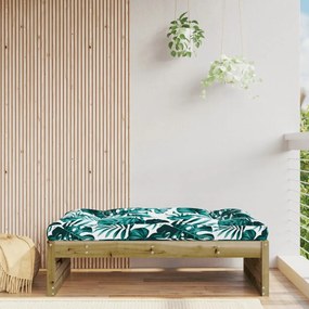Poggiapiedi Da Giardino 120x80 Cm İn Legno Impregnato Di Pino /