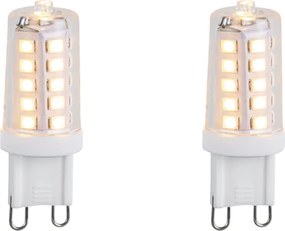 Set di 2 Lampadine LED G9 dimmerabili 3.2W 250lm 2200K