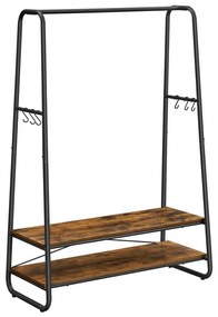 Appendiabiti da terra LINEA marrone/nero