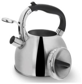 Teiera in acciaio inox con fischietto incernierato Darek, 2,7 l - Orion