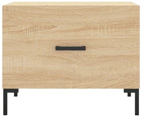 Tavolino da salotto rovere sonoma 50x50x40 cm legno multistrato