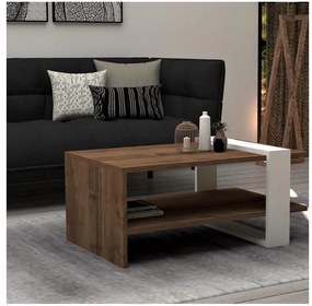 Tavolino GAYE 35x80 cm marrone/bianco