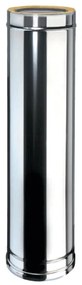 Condotto a doppia parete Tubo DP coib Aisi 316L d.180/230 in inox 100 cm