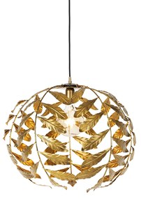 Lampada a sospensione vintage oro antico 50 cm - Linden