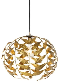 Lampada a sospensione vintage oro antico 50 cm - Linden