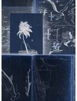 Mindthegap Carta da parati Seamans Journal - Black/ Indigo/ White