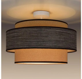 Lampadario a plafone GRACE 1xE27/60W/230V diametro 40 cm color crema/marrone