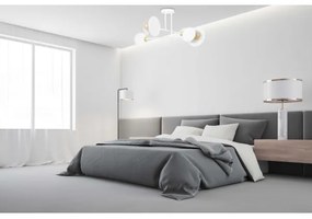 Lampadario a sospensione con supporto rigido MINERVA 2xE27/15W + 2xE14/10W/230V bianco