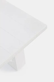 Salotto Angolare Da Esterno In Alluminio Con Cuscini E Tavolino Konnor Bianco Bizzotto