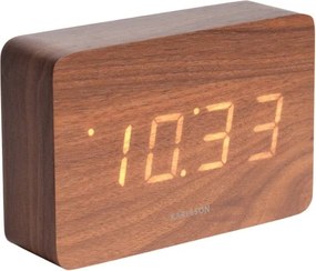 Sveglia in legno decorato, 15 x 10 cm Square - Karlsson