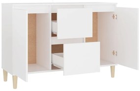 Credenza bianca 103,5x35x70 cm in truciolato