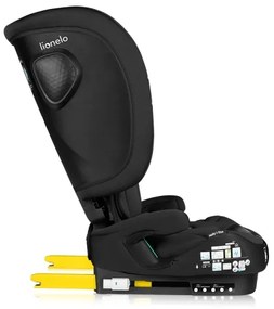 Lionelo - Seggiolino auto pieghevole NELLY i-Size 76-150 cm Nero Carbonio
