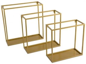 Mensola a muro 35x35 cm oro