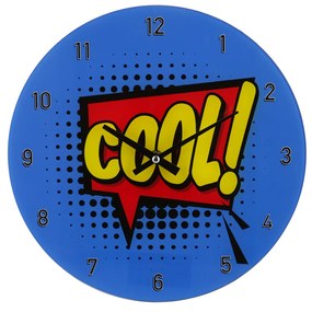 Orologio da parete 30 cm fumetto blu Cool