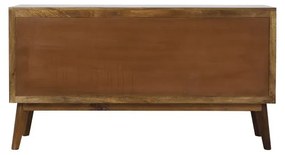 Cassettiera bassa marrone in legno massiccio 152x80 cm Espita - Light &amp; Living