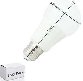 Lampadina LED E27 105W 105lm/W Colore Bianco Caldo 2.700K