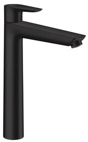 Rubinetto per lavabo getto laminare cristallino Talis E nero verniciato opaco HANSGROHE H 29.2 cm