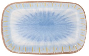Vassoio rettangolare in melammina blu Soler