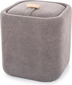 Pouf Nap con contenitore in tessuto grigio – 37x37x42 cm