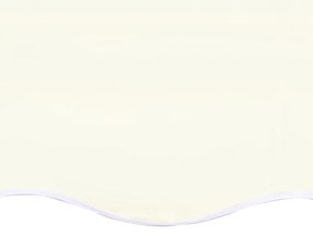 Tessuto di Ricambio per Tenda da Sole Crema 4,5x3,5 m