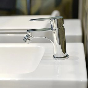 Miscelatore lavabo e bidet cromati con scarico click clack incluso Zoe