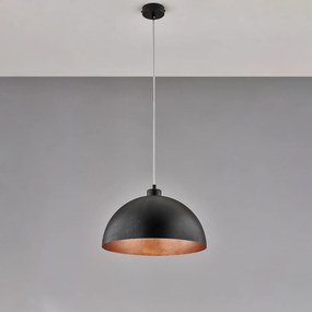 BeLight Marcus 1-light pendant lamp - ø 35 cm Nero/rame