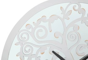 Orologio da muro design albero bianco ø 55 cm