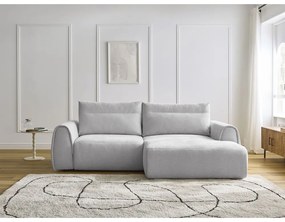 Divano angolare in grigio chiaro Aden – Bobochic Paris