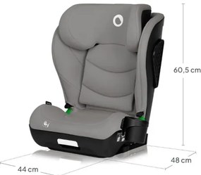 Lionelo - Seggiolino auto NEAL i-Size 100-150 cm Grigio Cemento